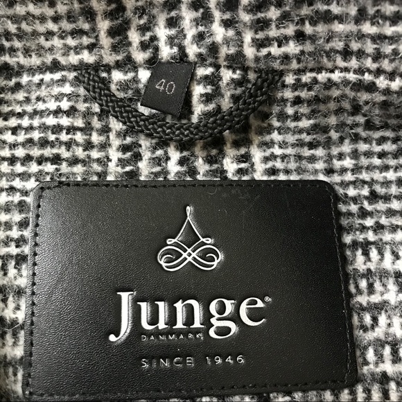 Junge Danmark wool blend plaid winter coat - Picture 9 of 12